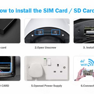 دوربین اسپیددام سیمکارتی 5MP CAMHI