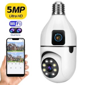 دوربین لامپی چرخشی وایرلس 2 لنز V380